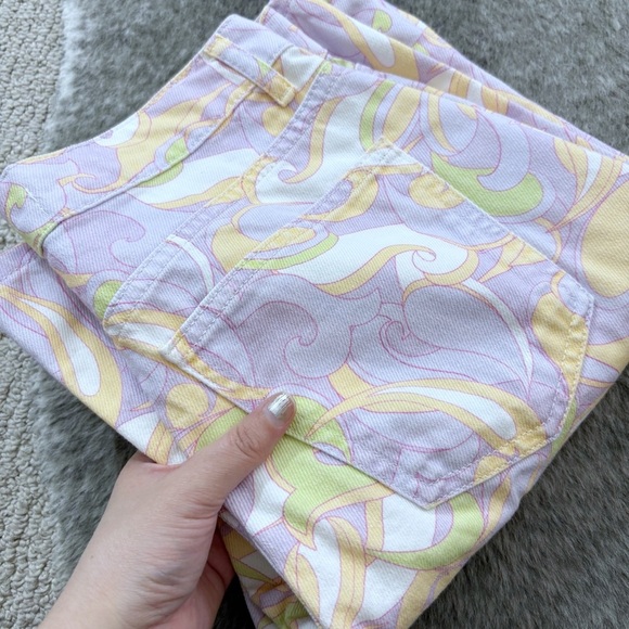 MNG Mango Printed Wideleg Jeans - Picture 8 of 12